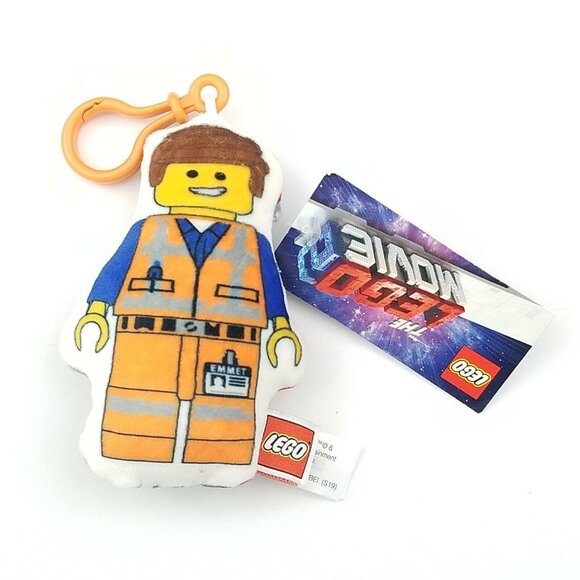 3/$20 LEGO The Lego Movie Plush Emmet Clip - The Manhattan Toy Company Key Chain - Picture 1 of 7